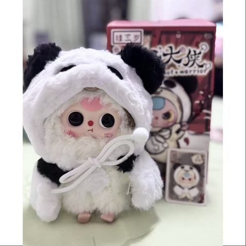 Baby Three I'm Not a Warrior Plush Pendant Series Panda Warrior