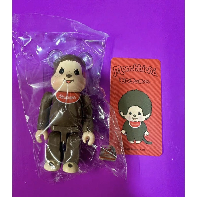 Bearbrick Series 50: ANIMAL Monchhichi Kun 100% (Confirmed Style)