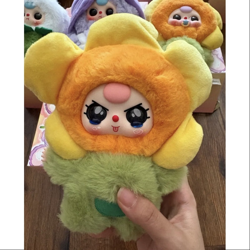 Baby Three Where is Spring Plush Pendant Series Sunflower