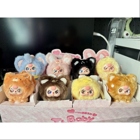 Baby Three Mini Hug Vinyl Plush Pendant Series Whole Set Opened