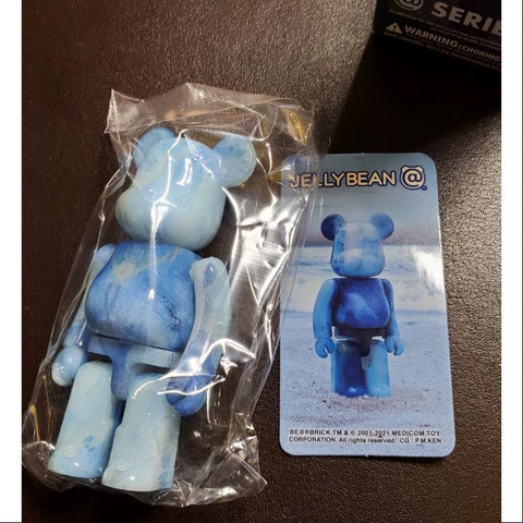 Bearbrick Series 43 JELLYBEAN Blue 100%