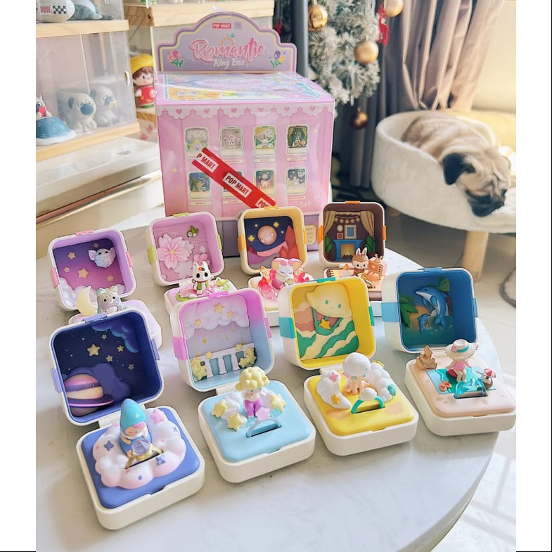POP MART Romantic Ring Box 12デザインセット POP NOW:Romantic Ring Box Series 4 Scene Sets - POP MART (United