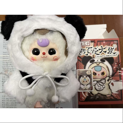 Baby Three I'm Not a Warrior Plush Pendant Series Panda Warrior