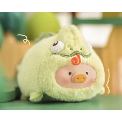 LuLu the Piggy Animal Party Series 2 Stick Together Plush Blind Box Series: Chameleon (Confirmed Style)