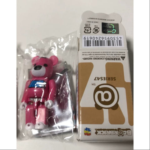 Bearbrick Series 47 ANIMAL Teddy Bear PINK 100%