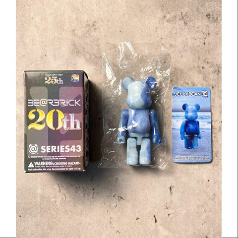 Bearbrick Series 43 JELLYBEAN Blue 100%