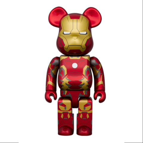 Bearbrick Iron Man Mark 43 400% & 100% Be@rbrick 2024 Limited