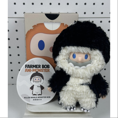 FARMER BOB Ani-Monster Series Vinyl Plush Pendant Secret KILLER WHALE-MONSTER BOB(1/108)