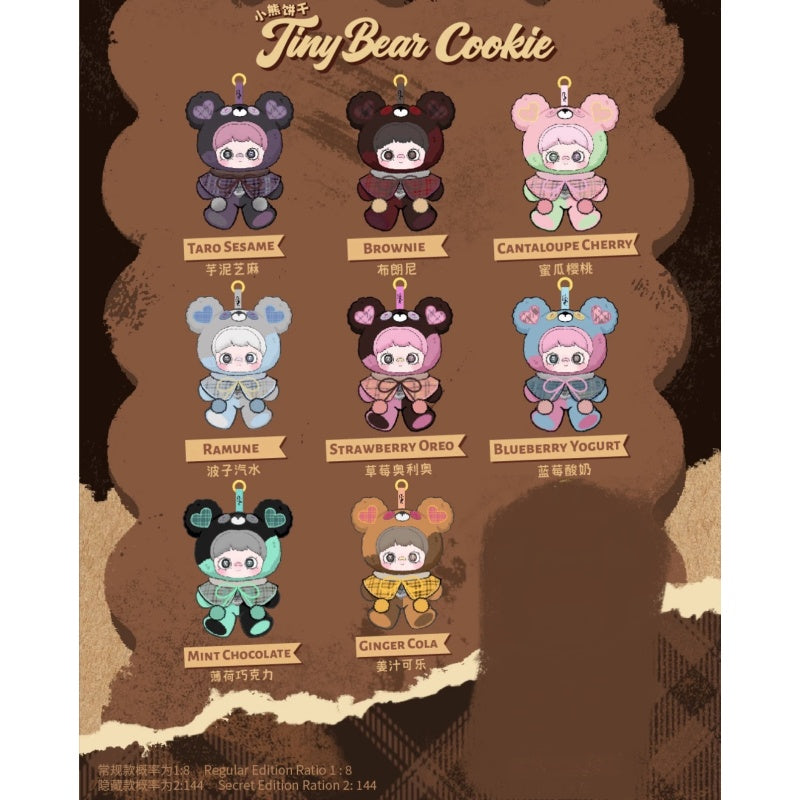 Maymei Tiny Bear Cookie Vinyl Plush Series: Whole Set (Opened Box) | TOYSEZ Data