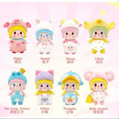 Sweet Bean Animal Babies Plush Doll Series Whole Set Opened