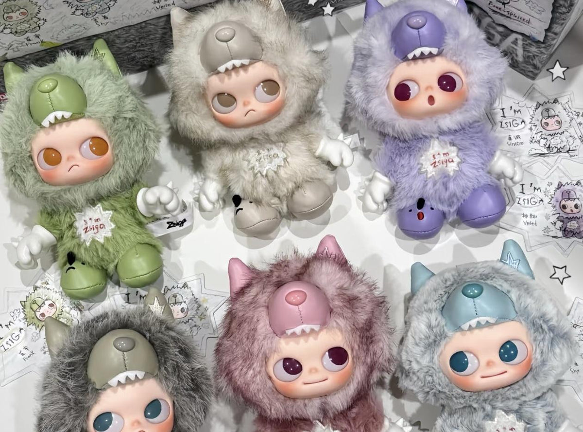Zsiga I'm Zsiga Vinyl Plush Pendant Blind Box Series: Whole Set (Brand New With Plastic)