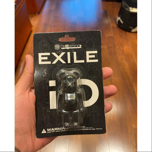 Bearbrick EXILE ID BLACK 100% Limited Medicom Be@rbrick – TOYSEZ