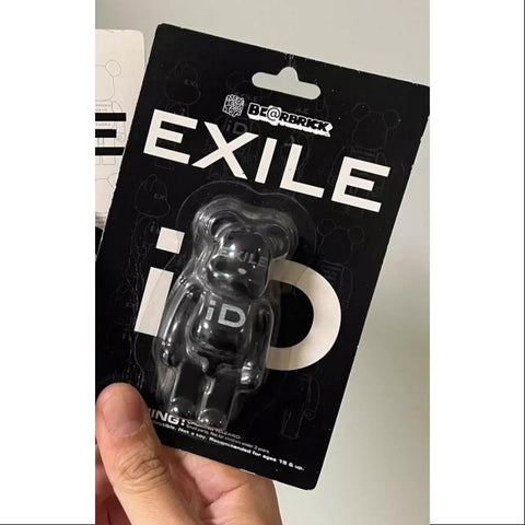 Bearbrick EXILE ID BLACK 100% Limited Medicom Be@rbrick