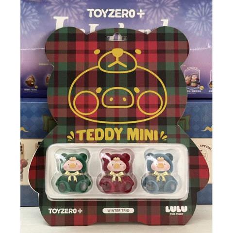 LuLu the Piggy Teddy Mini Winter Trio 2025 Limited Edition