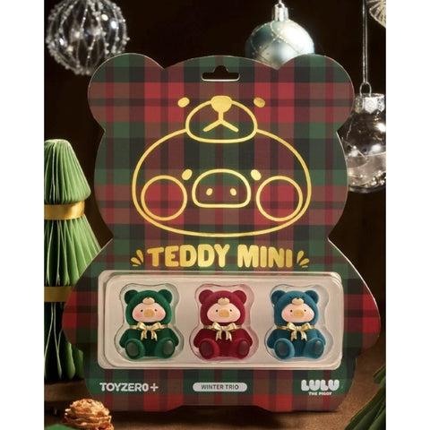 LuLu the Piggy Teddy Mini Winter Trio 2025 Limited Edition