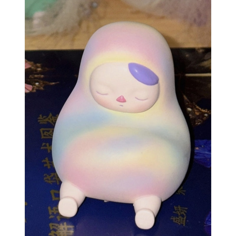 PUCKY Ice Cream Pink Purple Beanie Figure 2018 Limited Edition