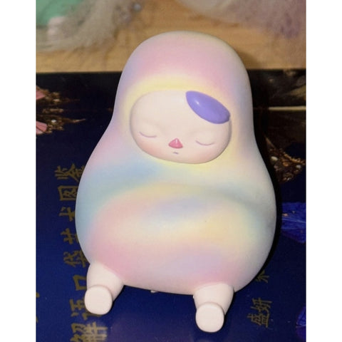 PUCKY Ice Cream Pink Purple Beanie Figure 2018 Limited Edition