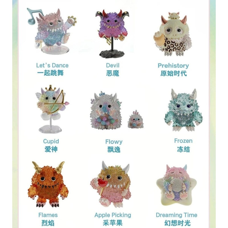 Instinctoy Monster Fluffy Joyful Life Blind Box Series: Whole Set (Opened Box)