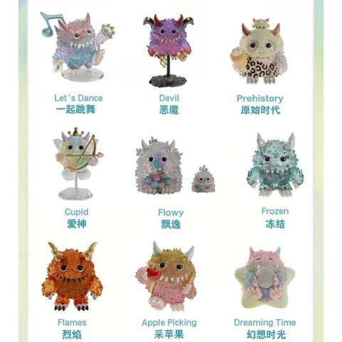 Instinctoy Monster Fluffy Joyful Life Blind Box Series: Whole Set (Opened Box)