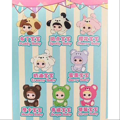 Nommi Baby Vinyl Plush Doll Series Whole Set Opened