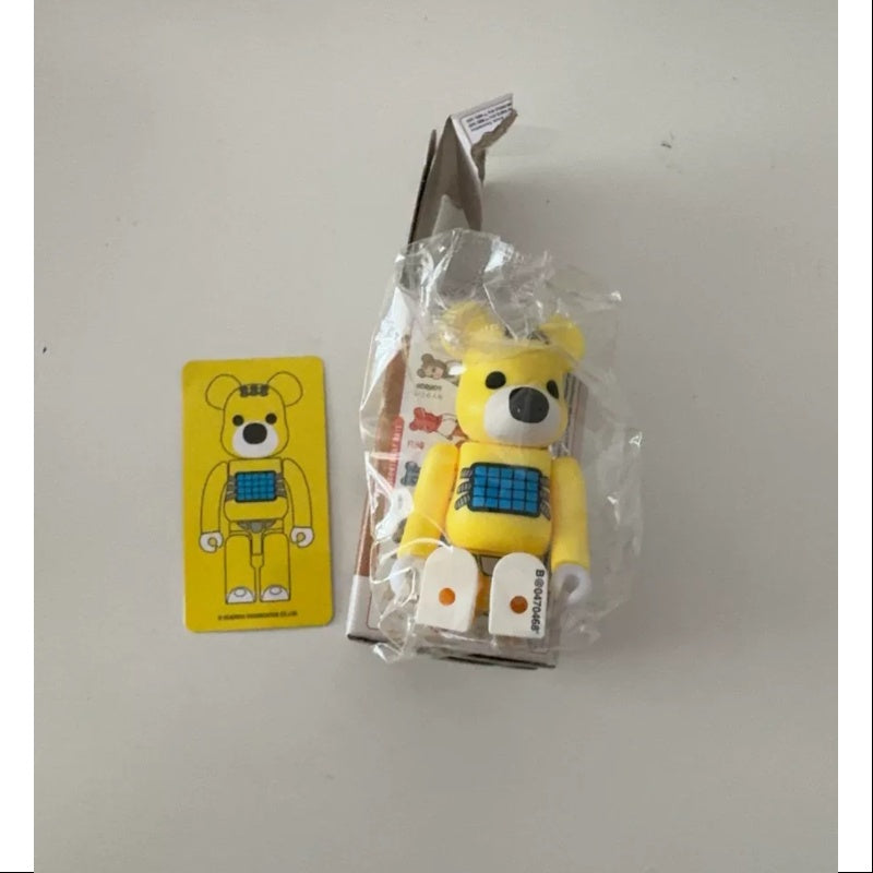 Bearbrick Series 47 Secret ANIMAL Teddy Bear YELLOW 100%