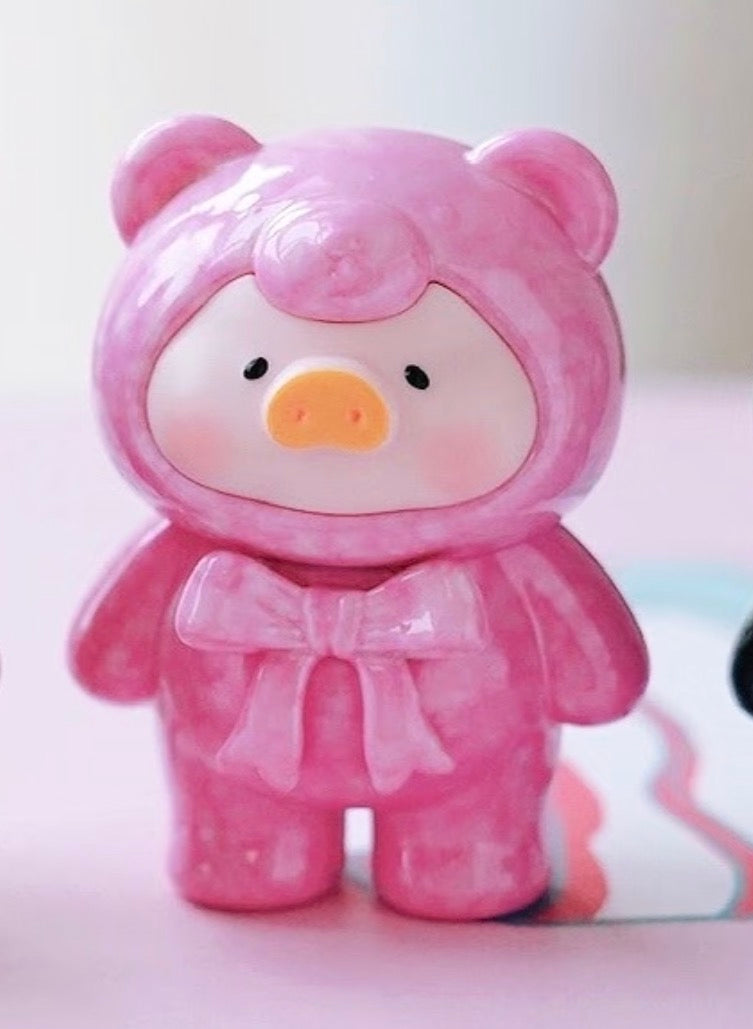 LuLu the Piggy Teddy Mini Ore Collection Blind Bag Series: Rose Quartz (SR 1/20) (Confirmed Style)