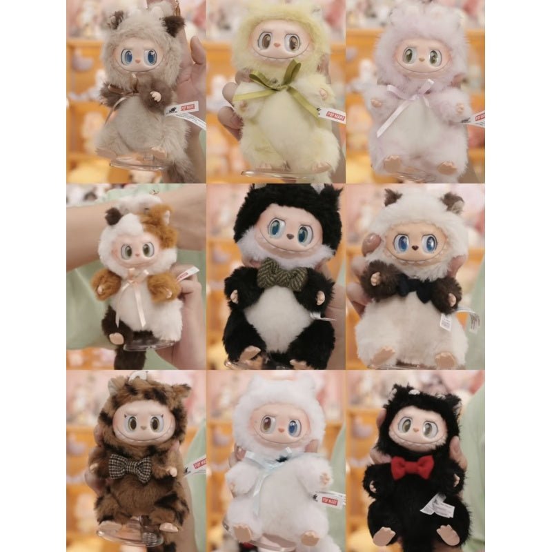 Labubu The Monsters Cat Mode On Vinyl Plush Pendant Blind Box Series: Whole Set (Opened Box)