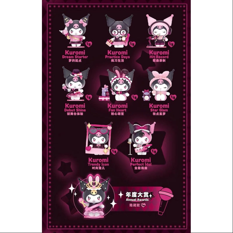 Kuromi Sparking Idol Series Whole Set Brand New With Plastic