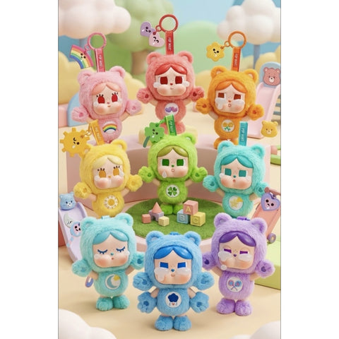 Crybaby × Care Bears Vinyl Plush Pendant Blind Box Series: Whole Set (Opened Box)