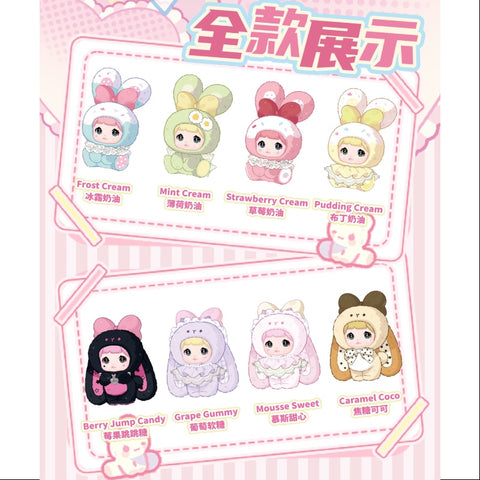 Nommi Baby Sweetheart Bunny Vinyl Plush Pendant Series Whole Set Opened