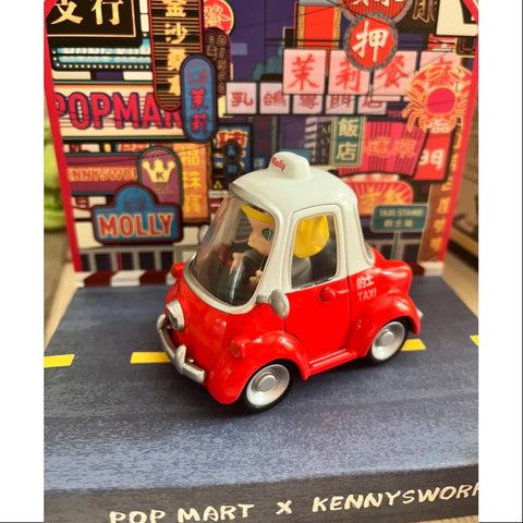 MOLLY Pop Mart PopCar Super Track Series secret MOLLY MINI TAXI(1/120)