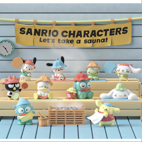 Sanrio Characters Let's Take a Sauna Series Whole Set Opened