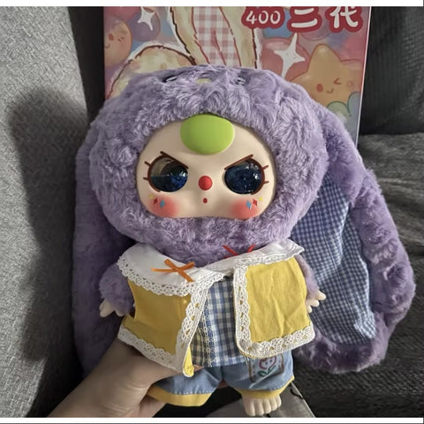 Baby Three 400% V2 Plush Doll Series Big Secret Country Bunny (1/120)