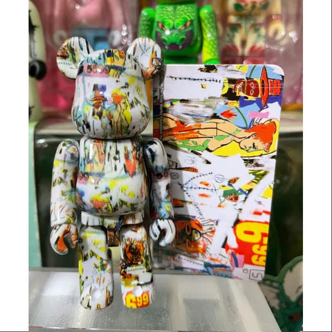 Bearbrick Series 42 ARTIST Andy Warhol X Jean Michel Basquiat 100%