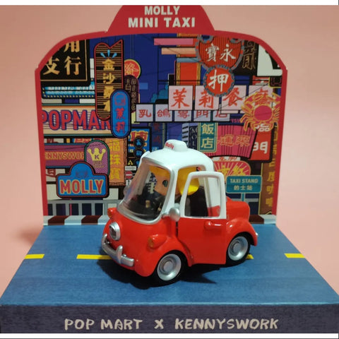 MOLLY Pop Mart PopCar Super Track Series secret MOLLY MINI TAXI(1/120)