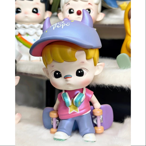 Hacipupu Skateboard Boy Figurine Art Toy 2024 Limited