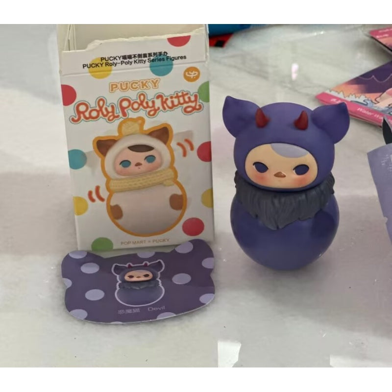 Pucky Roly Poly Keychain PUCKY Roly Poly Kitty Series Devil – TOYSEZ