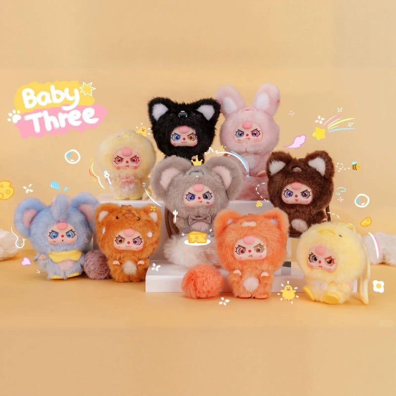 Baby Three Mini Hug Vinyl Plush Pendant Series Whole Set Brand New With Plastic