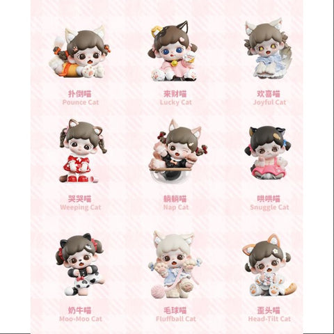 Baby Zoraa Meow Cat Face Mini Series Whole Set Opened