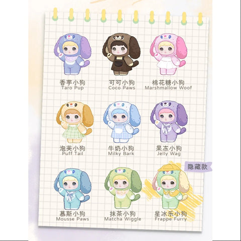 Nommi Puppy Diary Vinyl Plush Doll Series Whole Set Brand New With Plastic