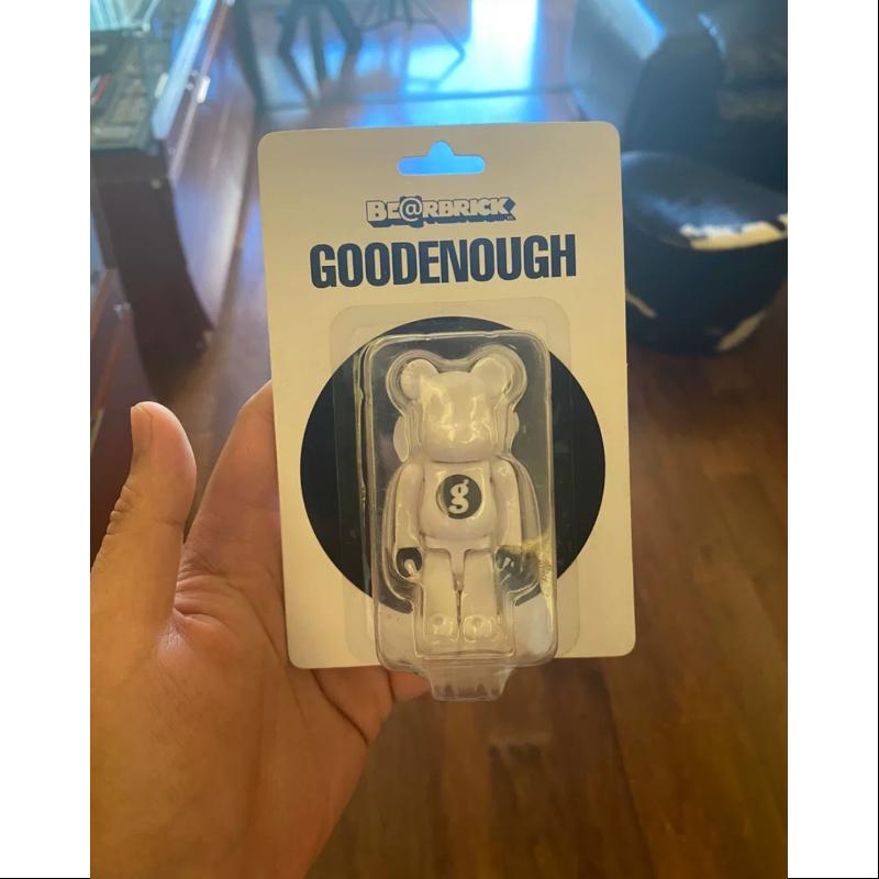 Bearbrick X GOODENOUGH White 100% Limited Medicom Be@rbrick