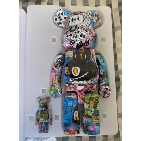 Labubu The Monsters Kasing Lung x Bearbrick 400% & 100% Set LIMITED