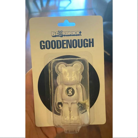 Bearbrick X GOODENOUGH White 100% Limited Medicom Be@rbrick