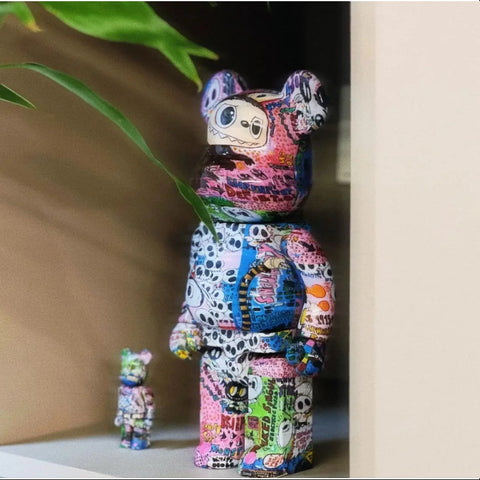 Labubu The Monsters Kasing Lung x Bearbrick 400% & 100% Set LIMITED