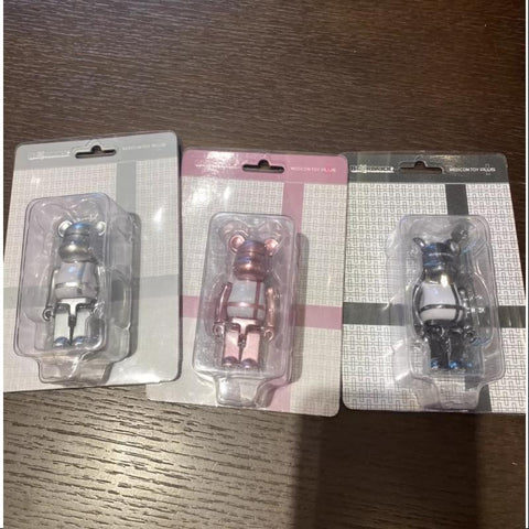 Bearbrick PLUS SET 3 COLOR 100% Limited Medicom Be@rbrick