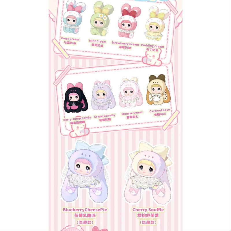 Nommi Baby Sweetheart Bunny Vinyl Plush Pendant Series Whole Set Brand New With Plastic