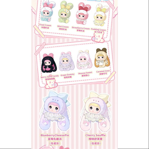 Nommi Baby Sweetheart Bunny Vinyl Plush Pendant Series Whole Set Brand New With Plastic