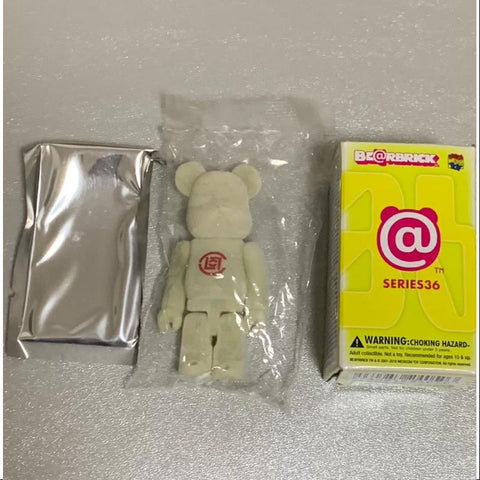 Bearbrick Series 36 SUPER Secret CLOT FLOCKY GLOW IN THE DARK 100%