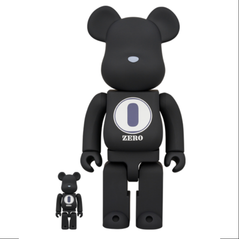 Bearbrick ROBERT INDIANA x fragmentdesign Black 400% & 100% Be@rbrick 2024 Limited