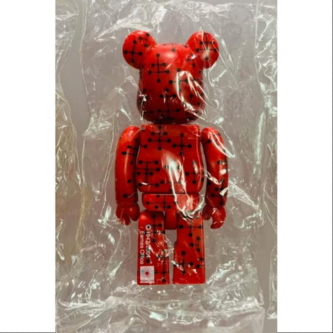 Bearbrick Series 9 Secret PATTERN Eames Acupuncture Red 100%